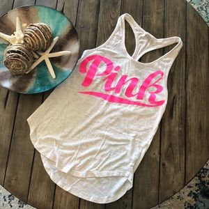 PINK racerback tank top